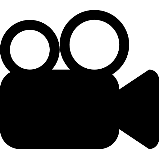 Movie symbol of video camera